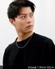 [Shinjuku Gin no Kura] Sterling Silver 925 4-sided cut Figaro chain, approximately 1.9mm wide, 40-80cm long (80cm). Long chain necklace for men and