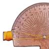 Wooden Precision Angle Finder 0-180 Degrees Round Head Protractor Craftsman Machinist Measuring Ruler Tool