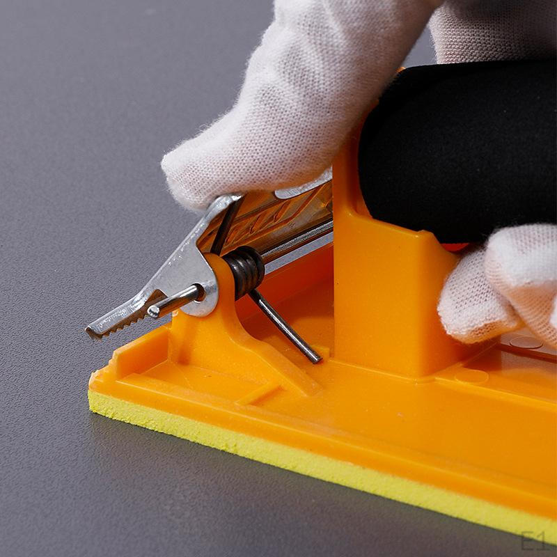 2 stk Håndsliper med Håndtak Sandpapir Metallklemme Bærbar Slipekloss for