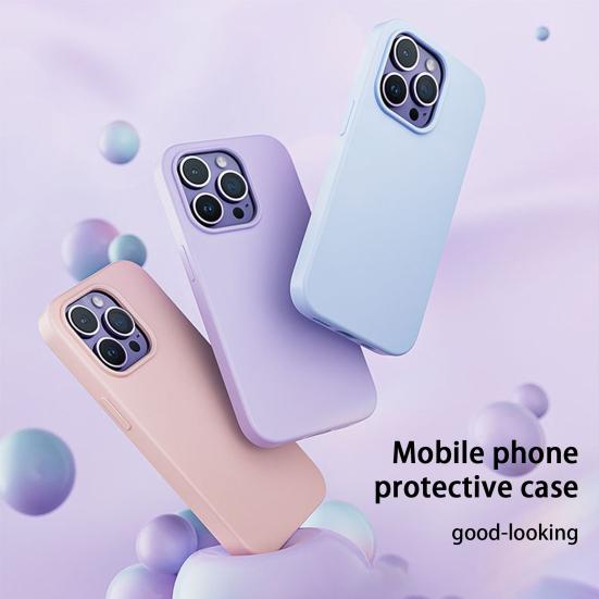 

Phone Case Dustproof Anti-Shock Iphone Fit Liquid Phone Silicone Cell Anti-Drop Cover For 14 Pro/14 Pro
