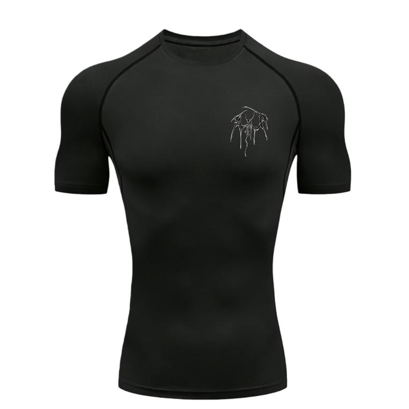 Dragon Skeleton  Men's Sports T-shirt Training Fitness Compression Workout T-Shirt Rashgard Tops Tee Short Sleeve T-Shirt
