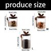 Multifunctional Glass Storage Jar Including Spoon High Borosilicate Glass Sealed Seal for Kitchen Pantries Home Office Use
