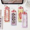 Kawaii Strawberry Cake Photocard Holder Life 4 Cut Photo Card Sleeve INS Style Acrylic Kpop Idol Card Protector Display Pendant