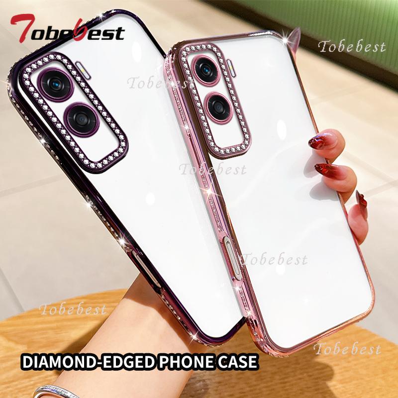 Diamond Transparent Plating Silicone Case For Huawei Honor X9A X9B X50i X9C X60 Pro X8A X8B X7B X7C X8 5G Soft Back Cover