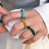 5Pcs Colorful Finger Ring Resin Acrylic Ring Fashion Irregular Rings  Jewelry Accessories