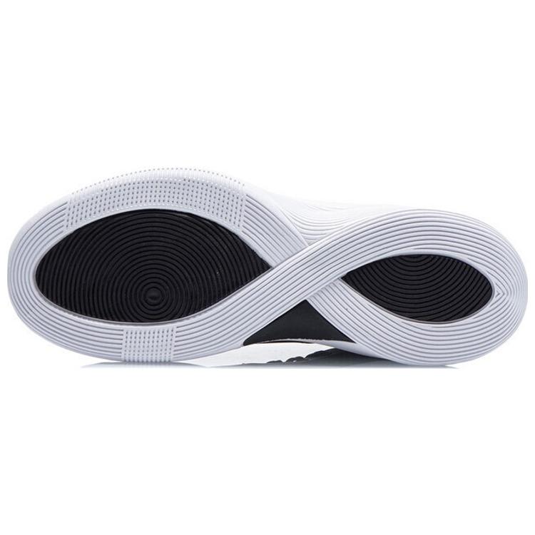 New LiNing SILENCER Cushioning Anti Slip And Wear Resistant Mid Top Basketball Shoes Black Red ABPQ049-2