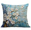 New Flower Pillowcase Imitating Three-dimensional Oil Painting Style Creative Floral Home Living Room Sofa Cushion Pillowcase