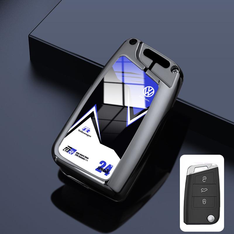 

2025 Hot Fashing Zinc Alloy Car Key Case Cover Shell For Volkswagen VW Polo Golf 7 MK7 Tiguan Passat Jetta E-golf Keychain Acces