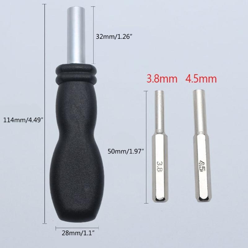 3.8mm/4.5mm Screwdriver Bit Hand Socket Adpater Security Screwdriver Bit Tool For SNES N64 Game Card Removal Tools