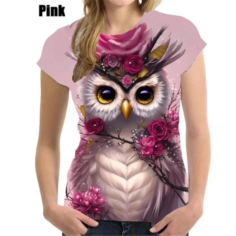 Wszechstronny Zabawny Wielokolorowy Nadruk 3D Damski T-shirt Krótki Rękaw Lato Casual Seksowny Dekolt w Serek Personalizowany Damski Damski Top Odzież