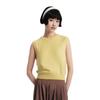 ONITSUKA TIGER Solid Color Sleeveless Round Neck Knitted Vest Women Tops 2182B455-750