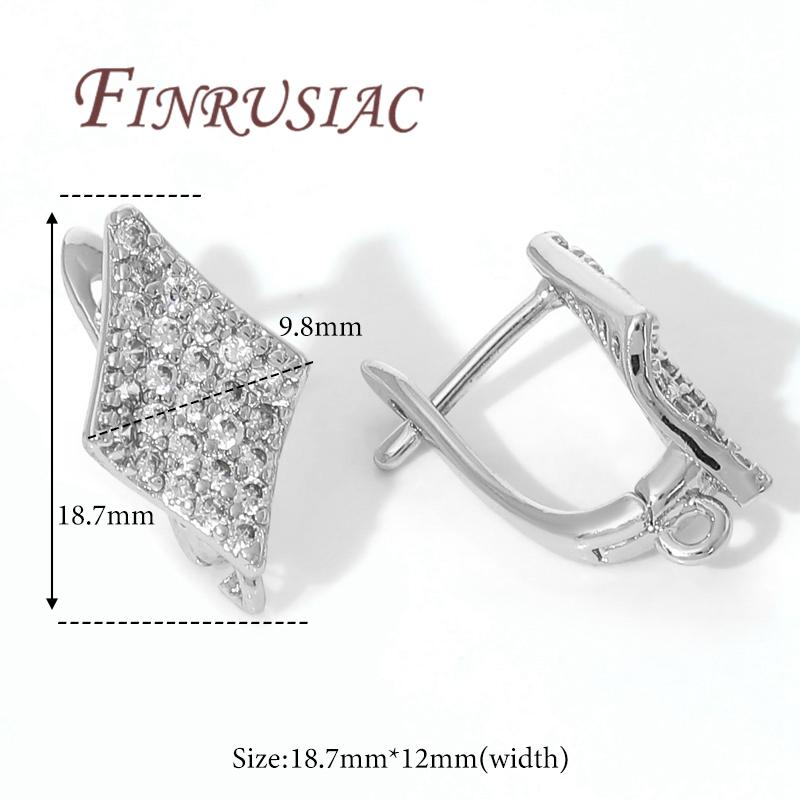 18K Gold Plated Brass Earwires Fasteners,Earring Hook Clasps,Earring Fixtures,DIY Women Earrings Making Accessories