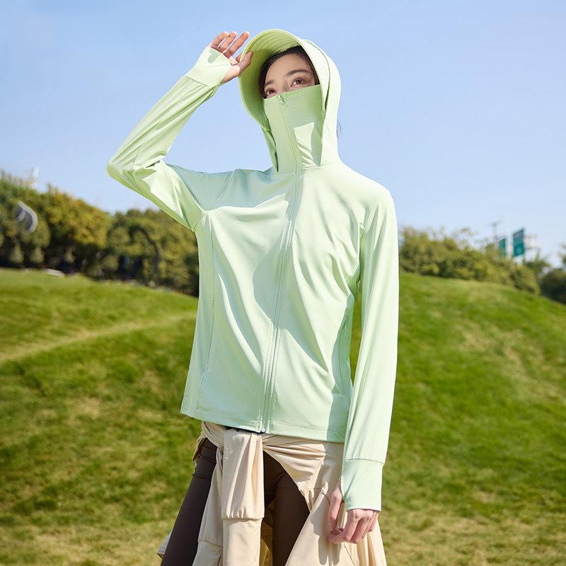 UPF10+ Ice Silk Sun Protection Shirt Unisex 1011 Summer Outdoor UV Protection Breathable Loose Skin Jacket