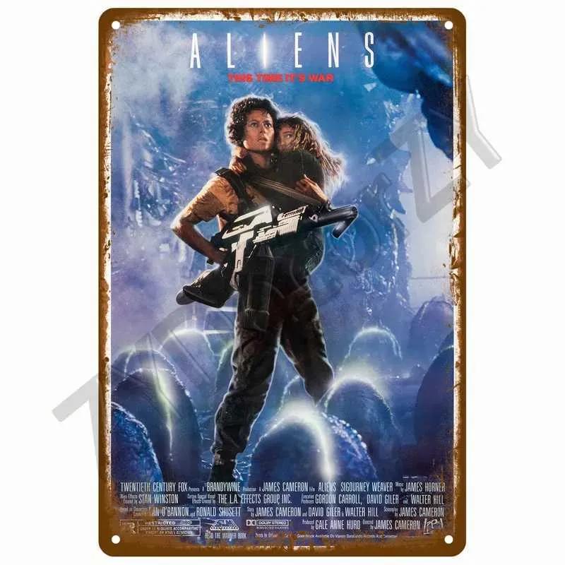 Metal Vintage Poster Tin Sign Decoration Retro Movie Metal Sign Plaque For Man Cave Bar Painting Cinema Wall Art Home Decor Film