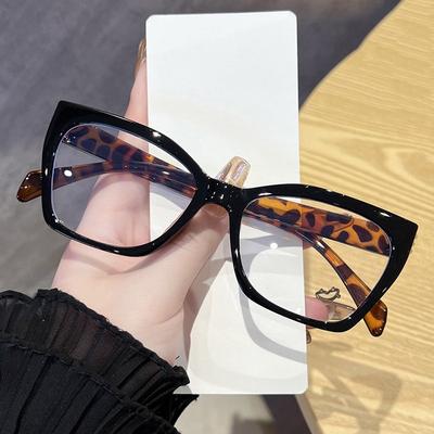Retro Blaulichtfilter Damen Cat-Eye Brillengestell Markendesigner Flachspiegel Computerbrille