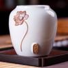 Flower Pattern Tea Box Porcelain Tea Caddy For Kitchen Decor Portable Sealed Jar Moisture-Proof Coffee Canister Tea Accessories