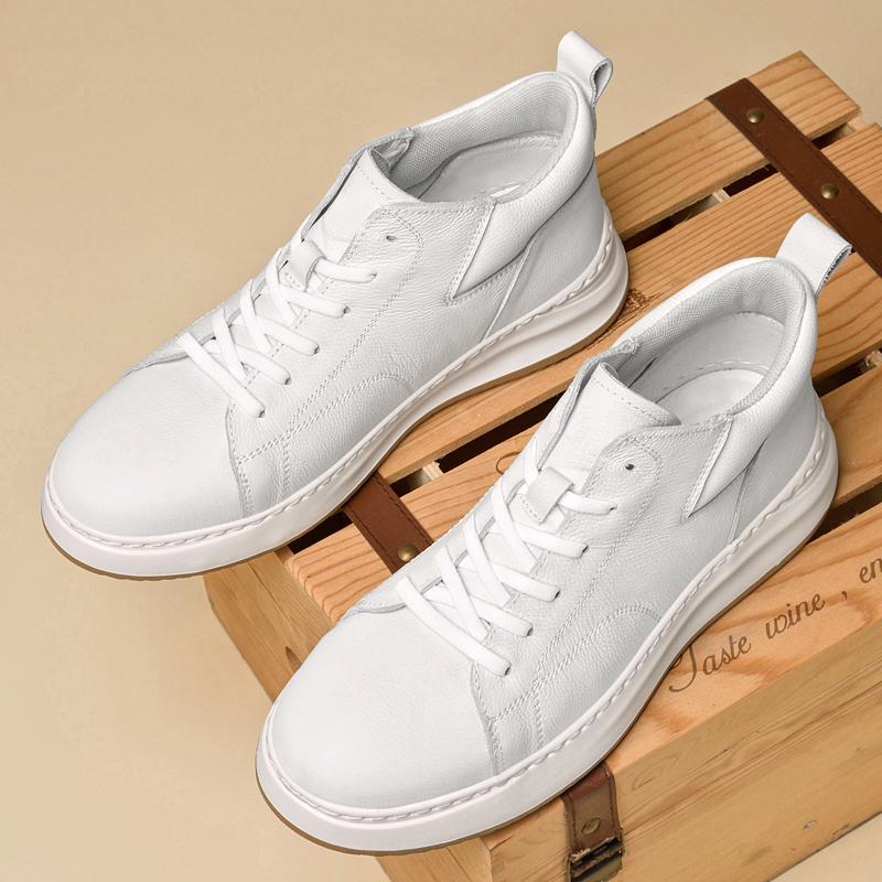 Pánská ležérní obuv z pravé kůže, vysoce kvalitní outdoorové tenisky, módní obuv pro řízení, chůzi a tenis, všestranná pánská skate obuv