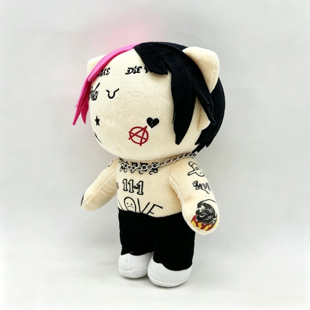 New 26Cm Lil Peep Plush Doll Figure Stuffed Toys Cute Boys Girls Fans Collect Gifts