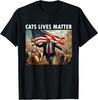 Funny Cat Lives Matter Pres Election 2024 Cats Dogs Pets Unisex T-Shirt Unisex T-Shirt