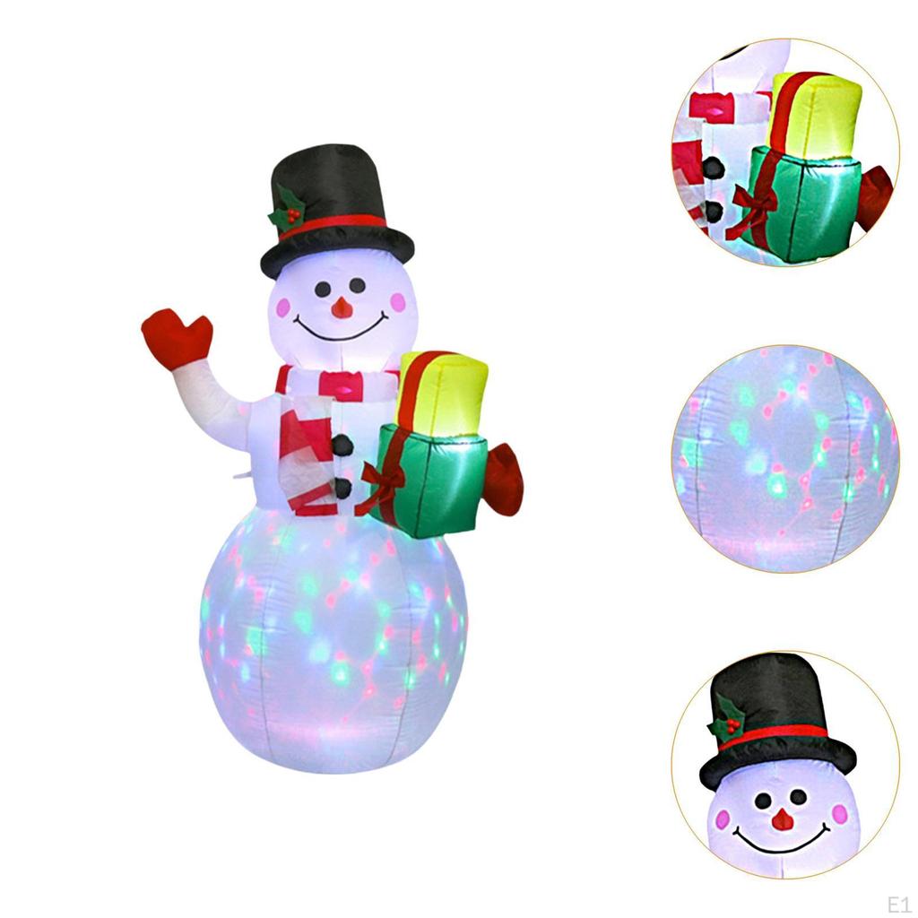 Schneemann Beleuchtete Weihnachten Aufblasbare Dekoration Wasserdichte Blow up Hof für