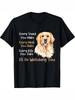 Retro Golden Retriever Dog Lover Tshirt Every Snack You Make Print Glossy Crew Neck Tee Allseason Casual Top For Parties Beach And Outdoor Activities