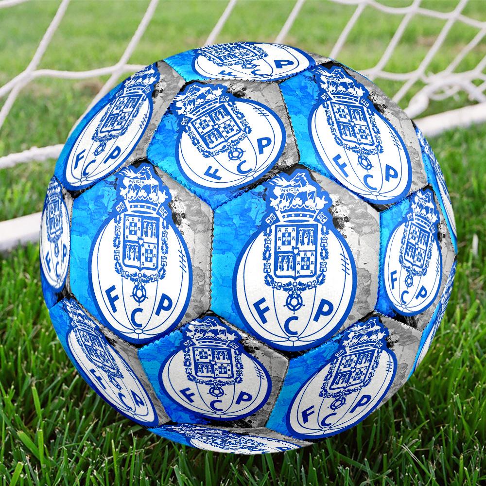 Porto Portugal  Indoor Soccer Ball Colorful All Ages Machine Stitched PVC Competition Ready Durable High-Bounce SIZE 5 Football.
