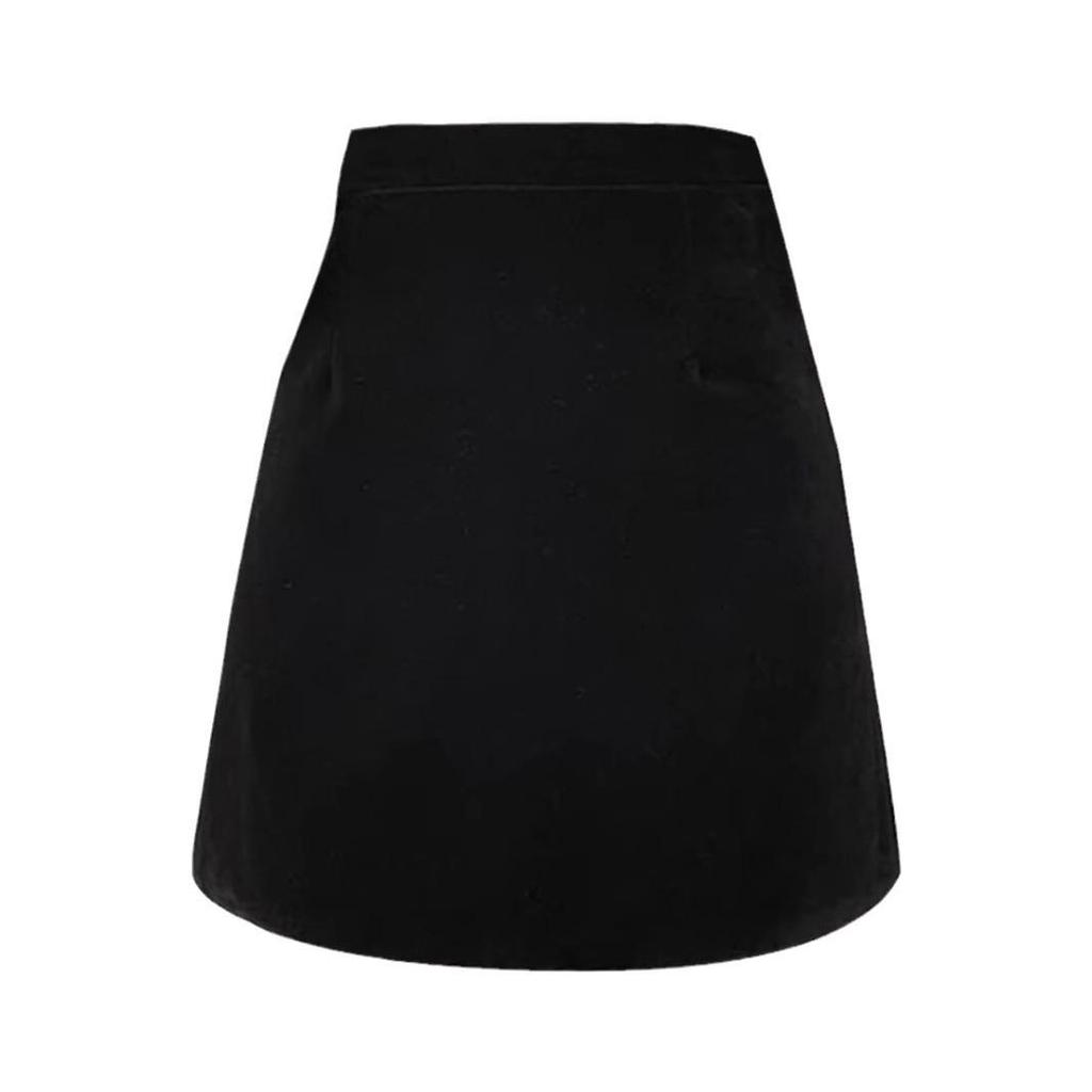 A-line High Waist Corduroy Midi Skirt - 2024 Autumn/Winter Fashion for Petite Women