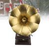 2 Stück Eisen Schallplattenspieler Modell Rot Bronze Grammophon Ornament Grammophon Plattenteller Heimdeko