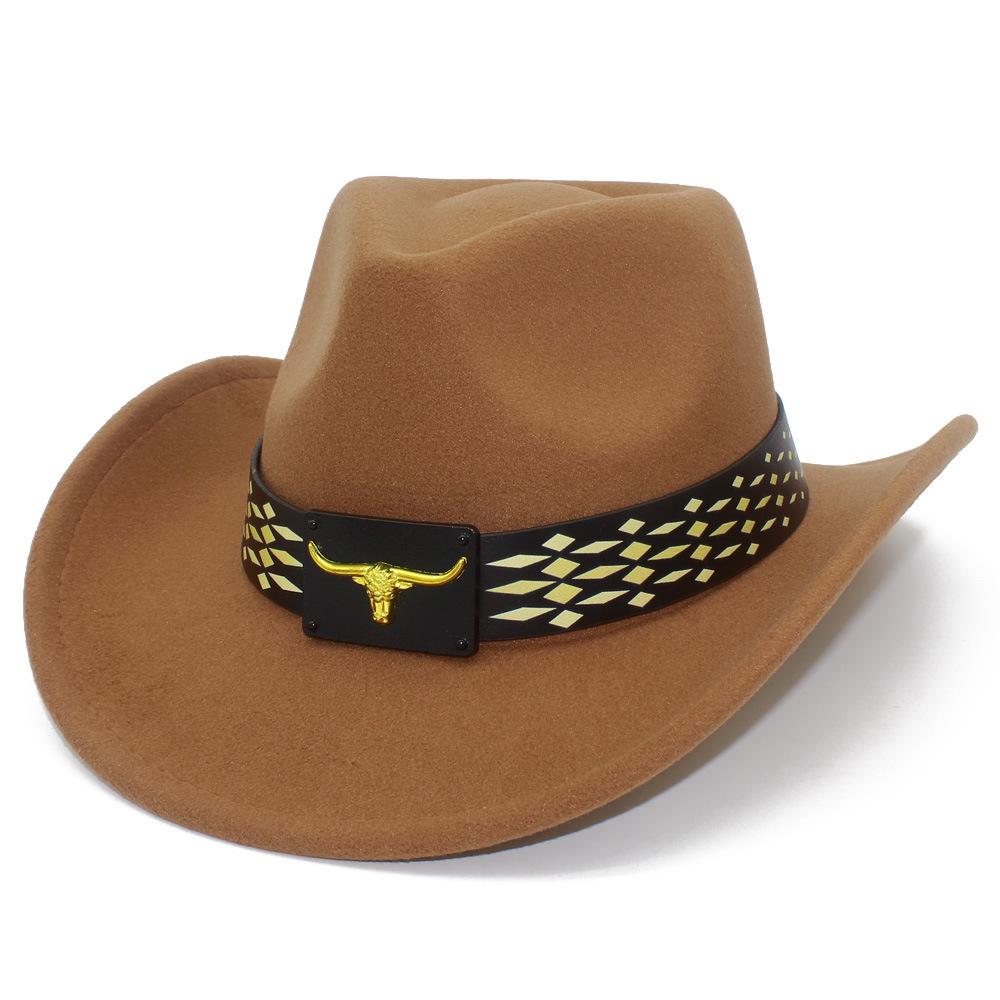 Classic Western Style Cowboy Hat Hard Styling Hat Can Be Worn In All Seasons Outdoor Cycling Travel Visor Versatile Top Hat