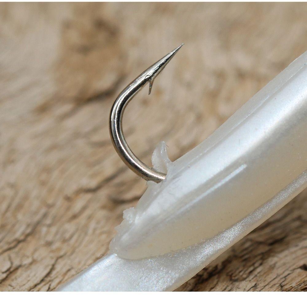 Mackerel Feathers Artificial Soft Bait Bass Lead Jig Head 2024 Fish Eel Lure