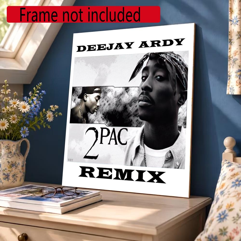 2Pac 5D Round Diamond Painting Kit Diamond Embroidery Painting Rhinestones Mosaic Frameless Handwork Decoration Arts