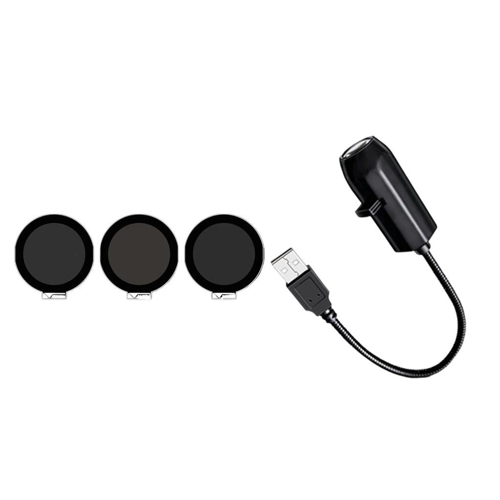 USB LED Star and Moon Projector Night Light for Bedroom Decorative Creative Background Lamp