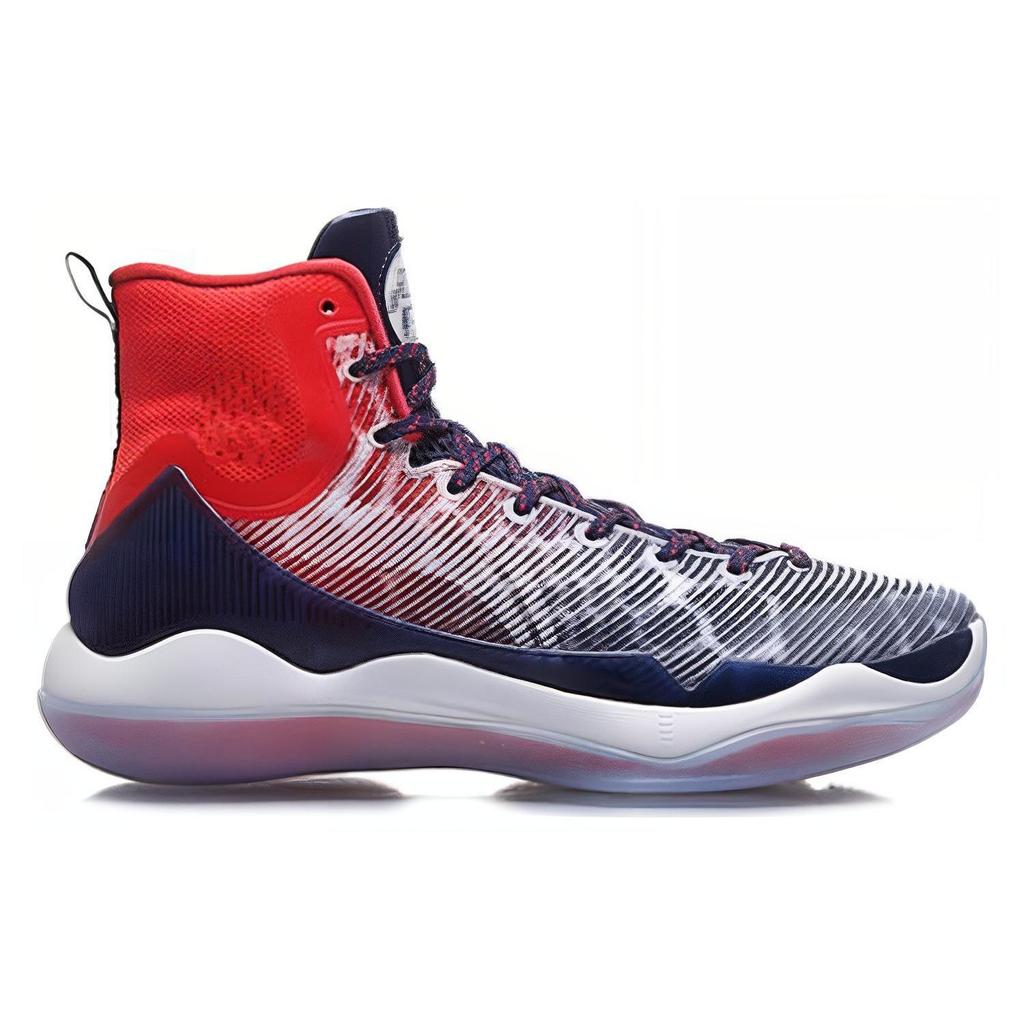 Li Ning Yu Shuai 11 Durable Comfortable Shock Absorption High-Top Basketball Shoes Men sneaker Dragon-Fruit-Red ABAM023-4