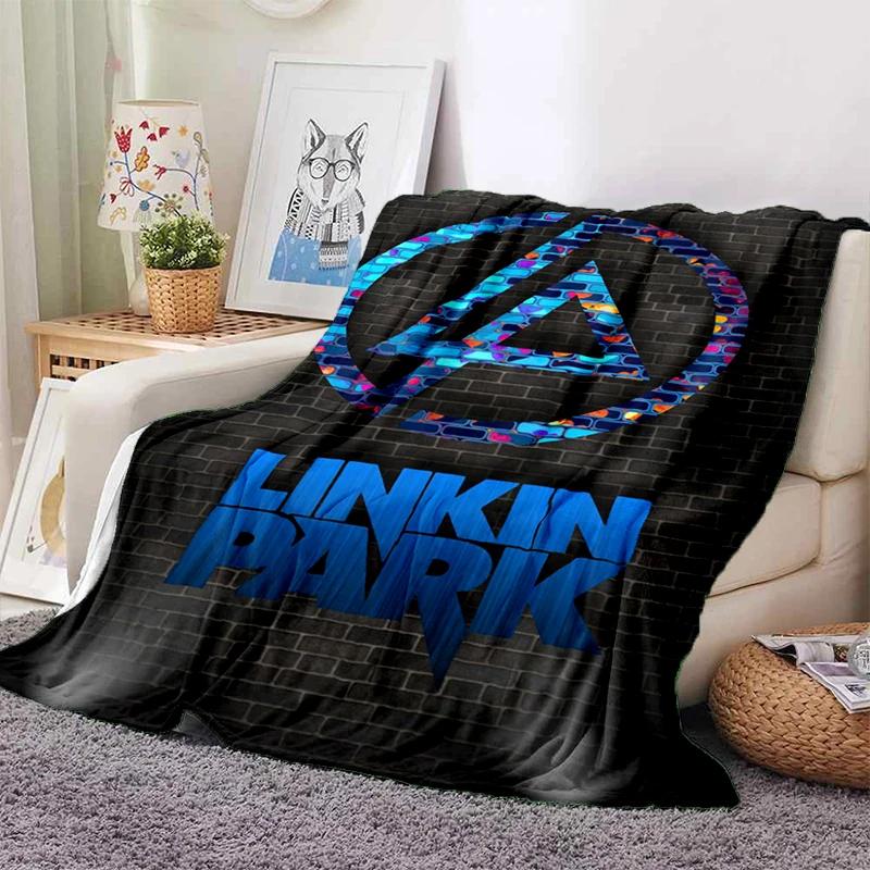 HOT L-Linkin Park Rock Band Classic Soft Plush Blanket,Flannel Throw Blanket for Living Room Bedroom Picnic Bed Sofa Cover