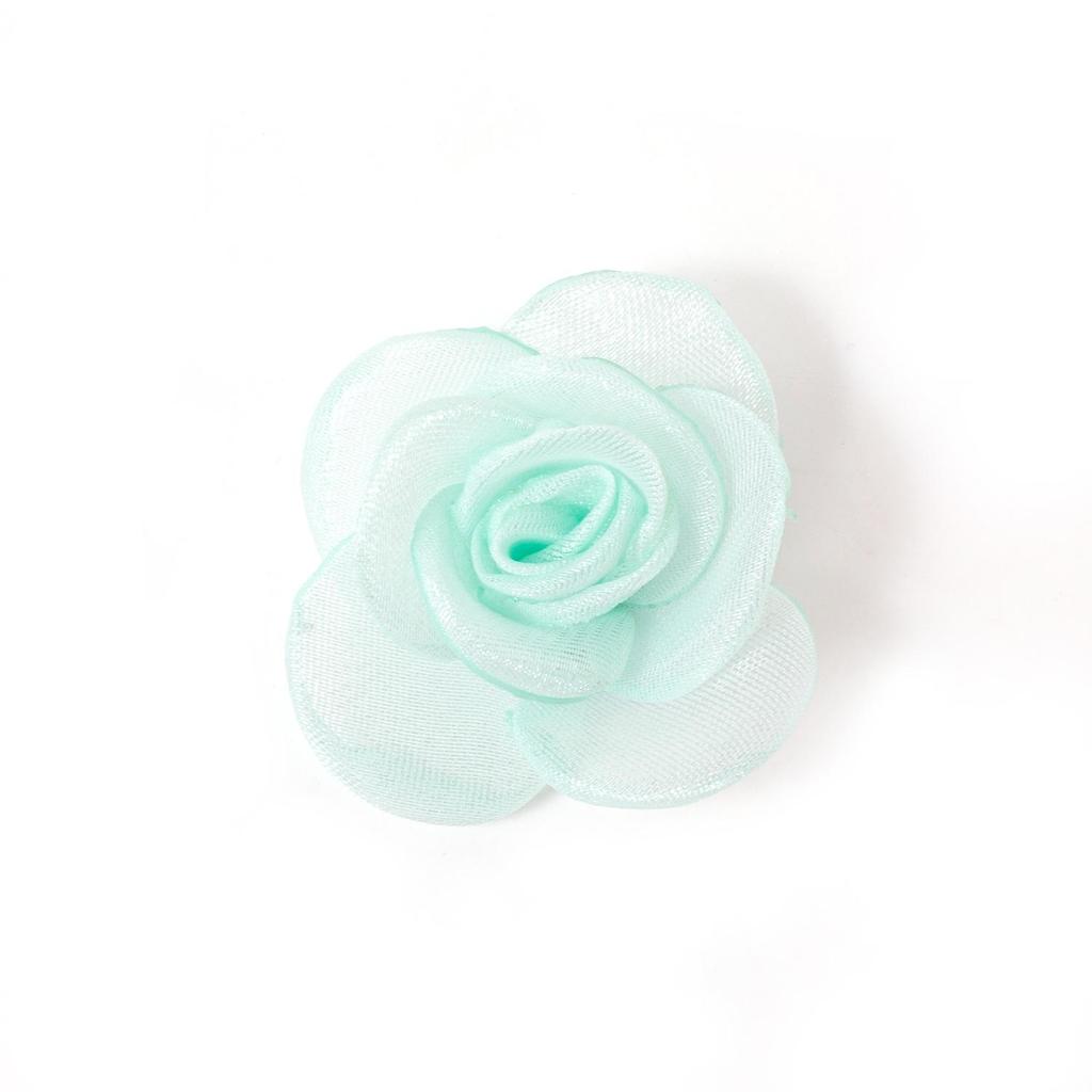 Handmade Chiffon Mesh Rose Flowers: Burned Edge Hair Clips, DIY Accessories for Shoes, Hats, and Clothing.