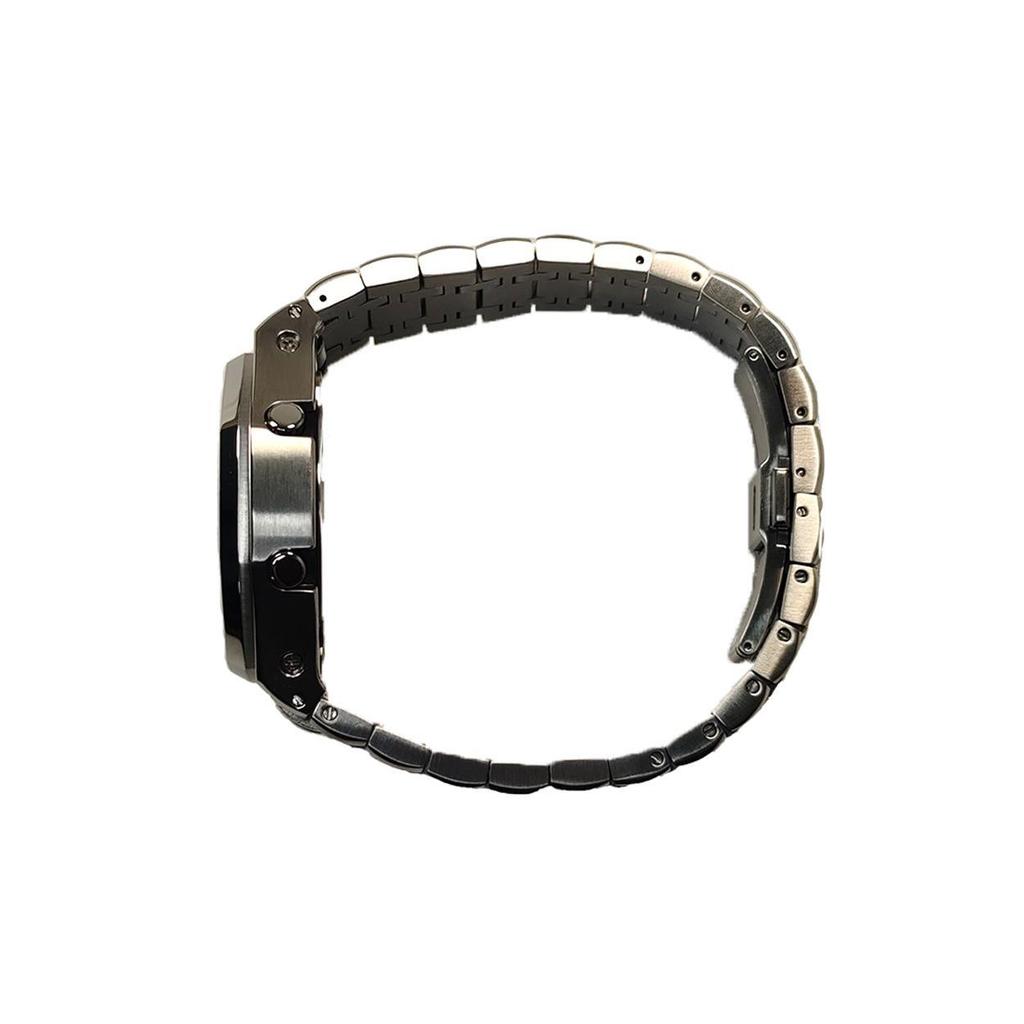 Casio Custom Collection Quartz Movement Stainless Steel Strap Watch Men's Watches White Dial GA-2100-7A7(Watch3--)