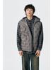 Men's Winter 90% White Duck Down Hooded Vest - European & American Style, Plus Size, Loose Fit, Embossed Shoulder Cape.