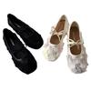 Mode 2025 Ballerinas Damen Slipper Schuhe Elegant Mesh Spitze Schuhe Designer Flache Damen Sneaker Sommer Damenschuhe