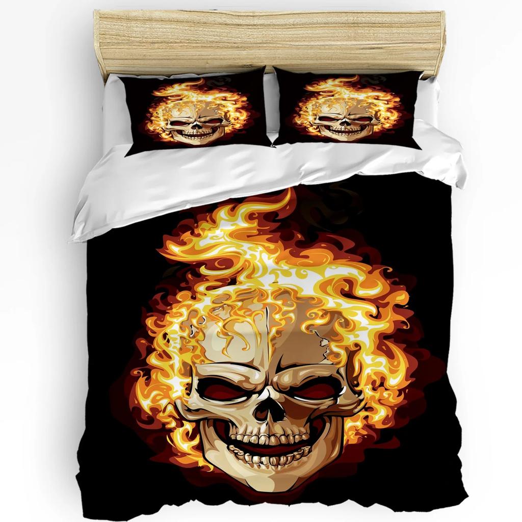 Firefighter Tool Flame Duvet Cover Bed Bedding Collection For Double Home Textile Quilt Cover Pillowcases Bedroom Bedding Collection No Linen