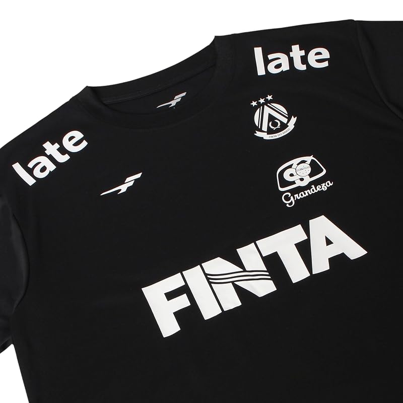 [Finta] Men's Soccer Short-Sleeve Practice Shirt FT4441 (0500) Black M