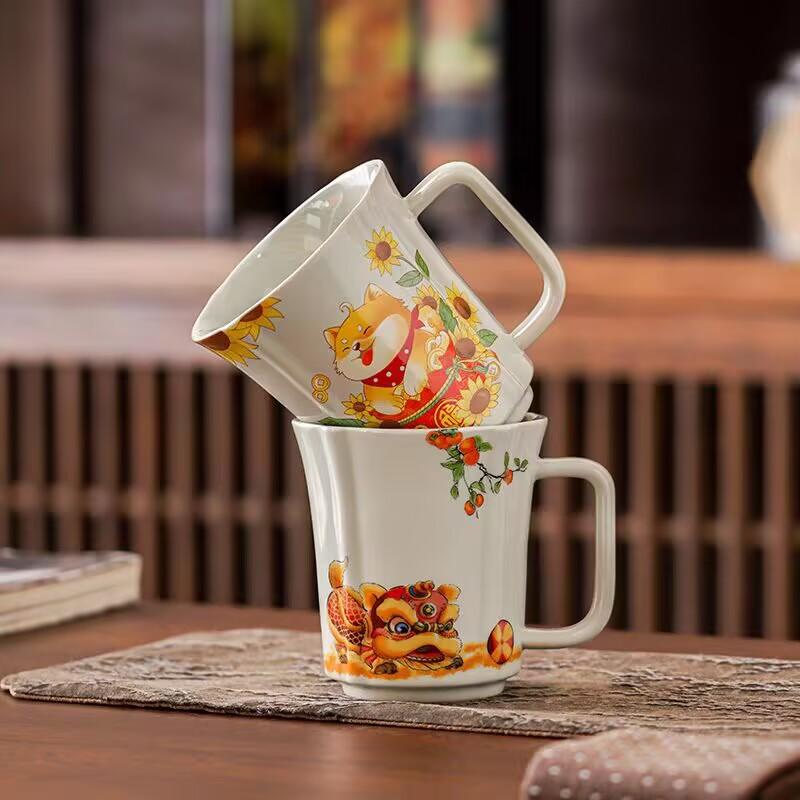 Plant Ash Ceramic Tea Cup Personal Special Water Cup Large Capacity High-End Office Tea Cup