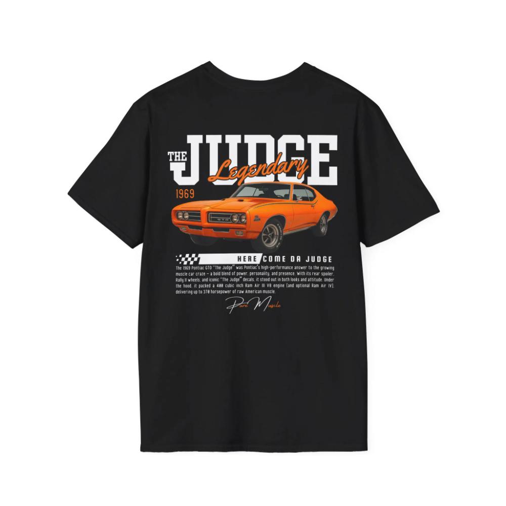 The Judge Inspired By 1969 Pontiac GTO T Shirt Classic Muscle Car TShirt Gift for Car Lovers Retro Vintage Car T Shirt S