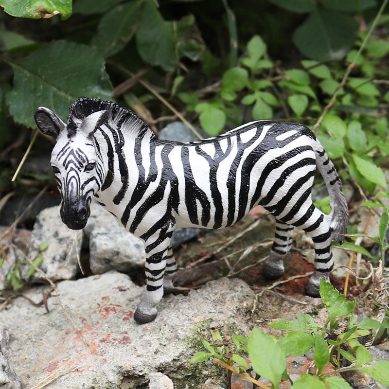 Oenux Lesní divoká zvířata Los Had Zebra Krokodýl Páv Kůň Model Akční figurka Figurky Miniaturní sbírka Dětská hračka