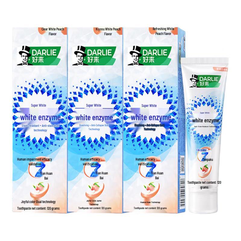 

Darlie White Enzyme Whitening Toothpaste, White Peach
