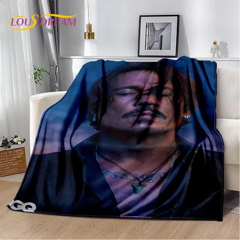 3D Printing Johnny Depp Series Soft Plush Blanket,Flannel Blanket Throw Blanket for Living Room Bedroom Bed Sofa Picnic Cover