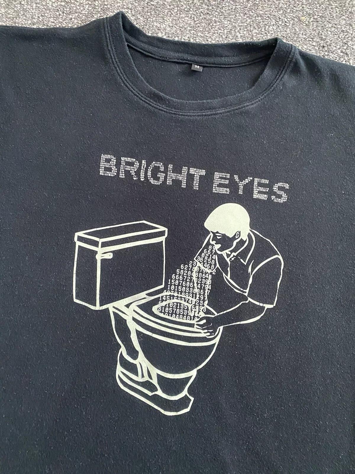 Футболка с принтом Bright Eyes Vomit Glow In the Dark , все размеры S-5XL S