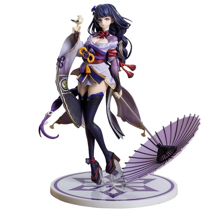 Genshin Impact Anime Figures GK Raiden Shogun Ei Game Peripheral Beelzebul Beauty Girl Collectible Model Action Figure Toys Gift no box