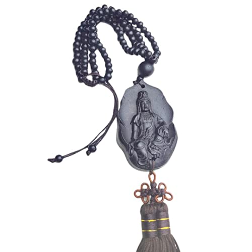 

Дуоцзими Деревянное подвесное украшение для автомобиля в китайском традиционном стиле - Гуань Инь