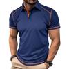 Men's Summer Fit Polo Shirts Short Sleeve Casual Workout Running Athletic Collared Shirts Outdoor Sports Golf T-Shirts Moisture-Wicking Tennis Shirts