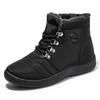 New Autumn and Winter Ladies Plus Velvet Sneakers Anti-slip Shock-absorbing Warm Shoes Waterproof and Warm Snow Shoes